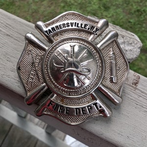 Vintage Catskill Mountains Tannersville NY Fire Department Badge
