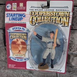 Vintage 1995 Starting Lineup Cooperstown collection Babe Ruth NY Yankees figure in original box.
