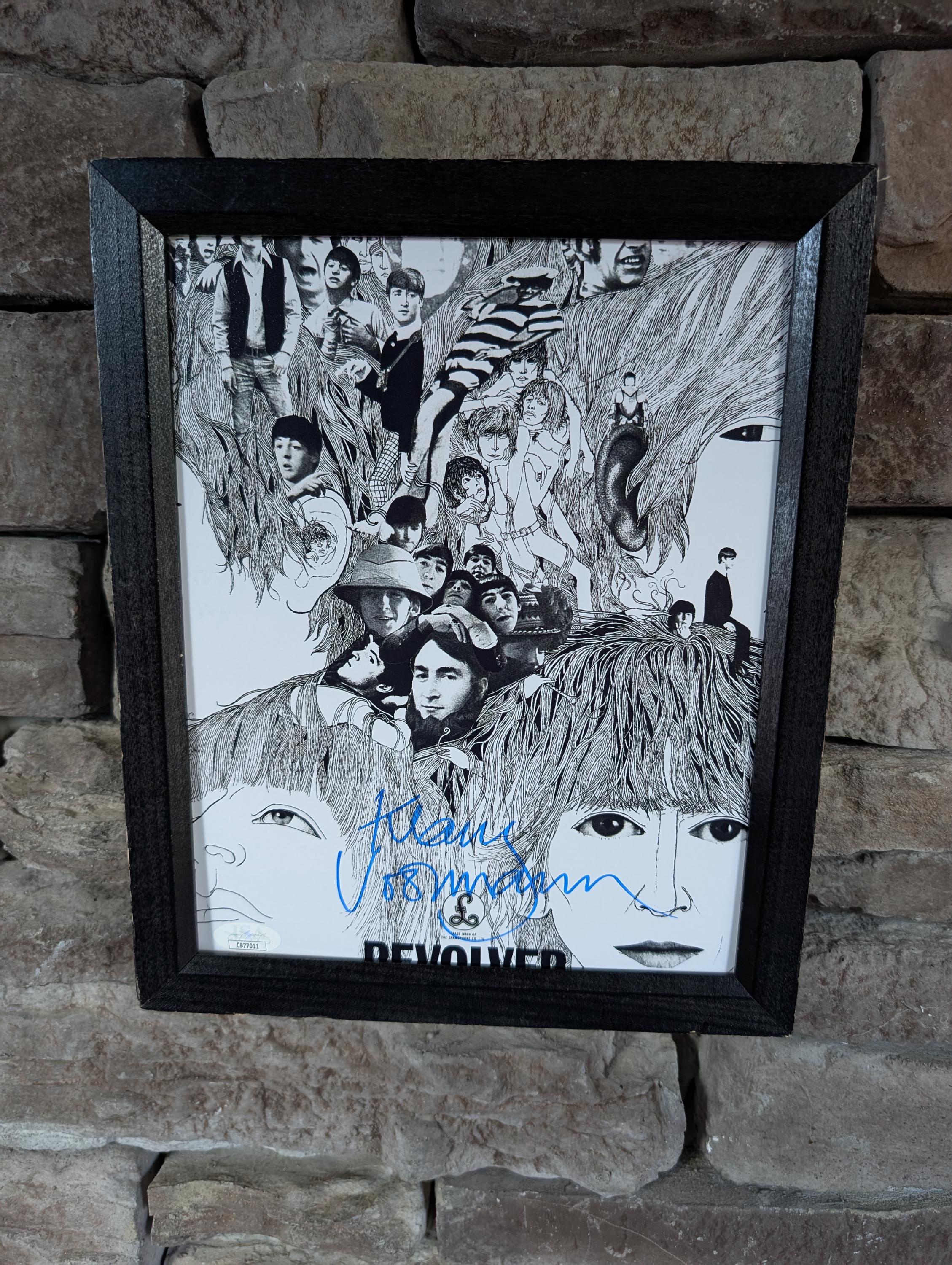 Autographed Klaus Voormann Musician & the Beatles Revolver Album