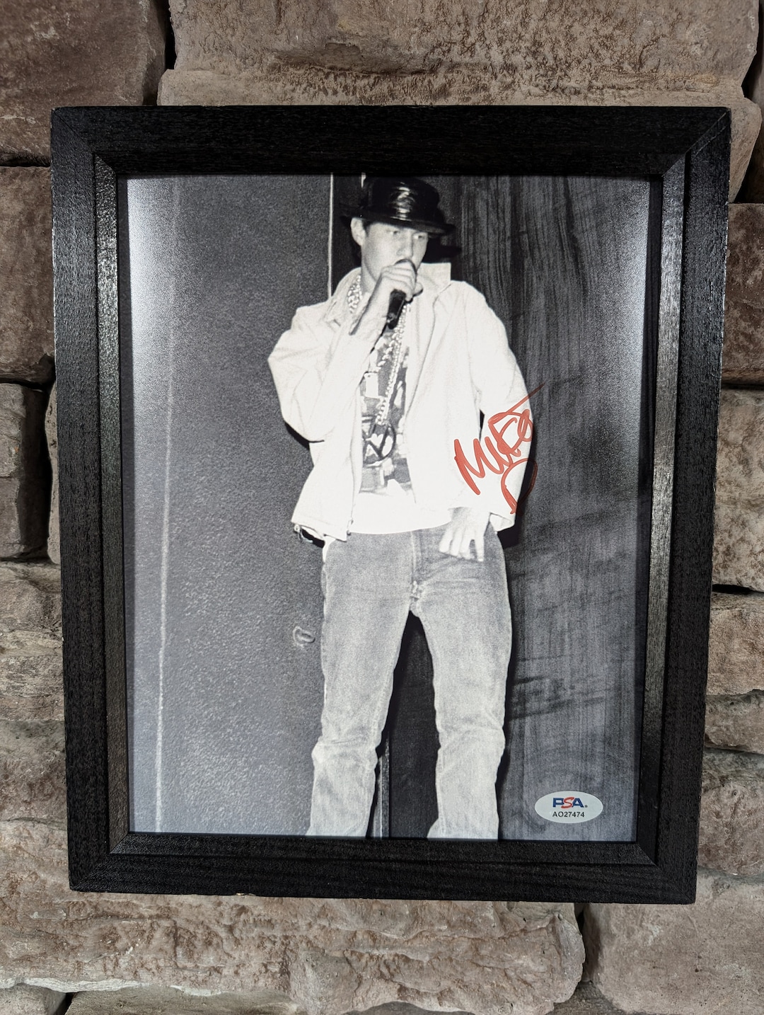 Autographed Mike D the Beastie Boys 8x10 Inch Framed Photo With