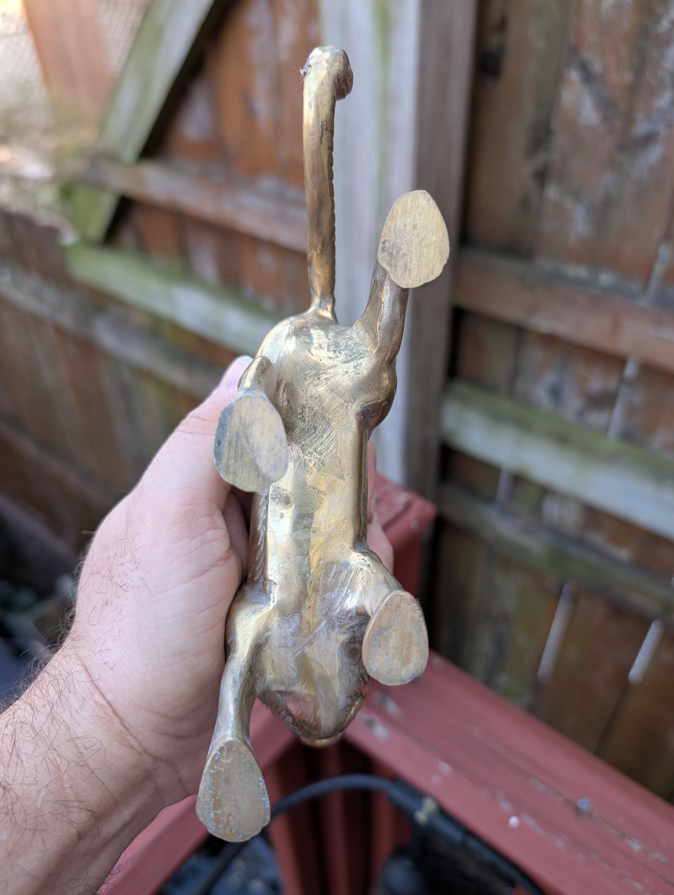 Antique Solid Brass Lion Statue - Etsy