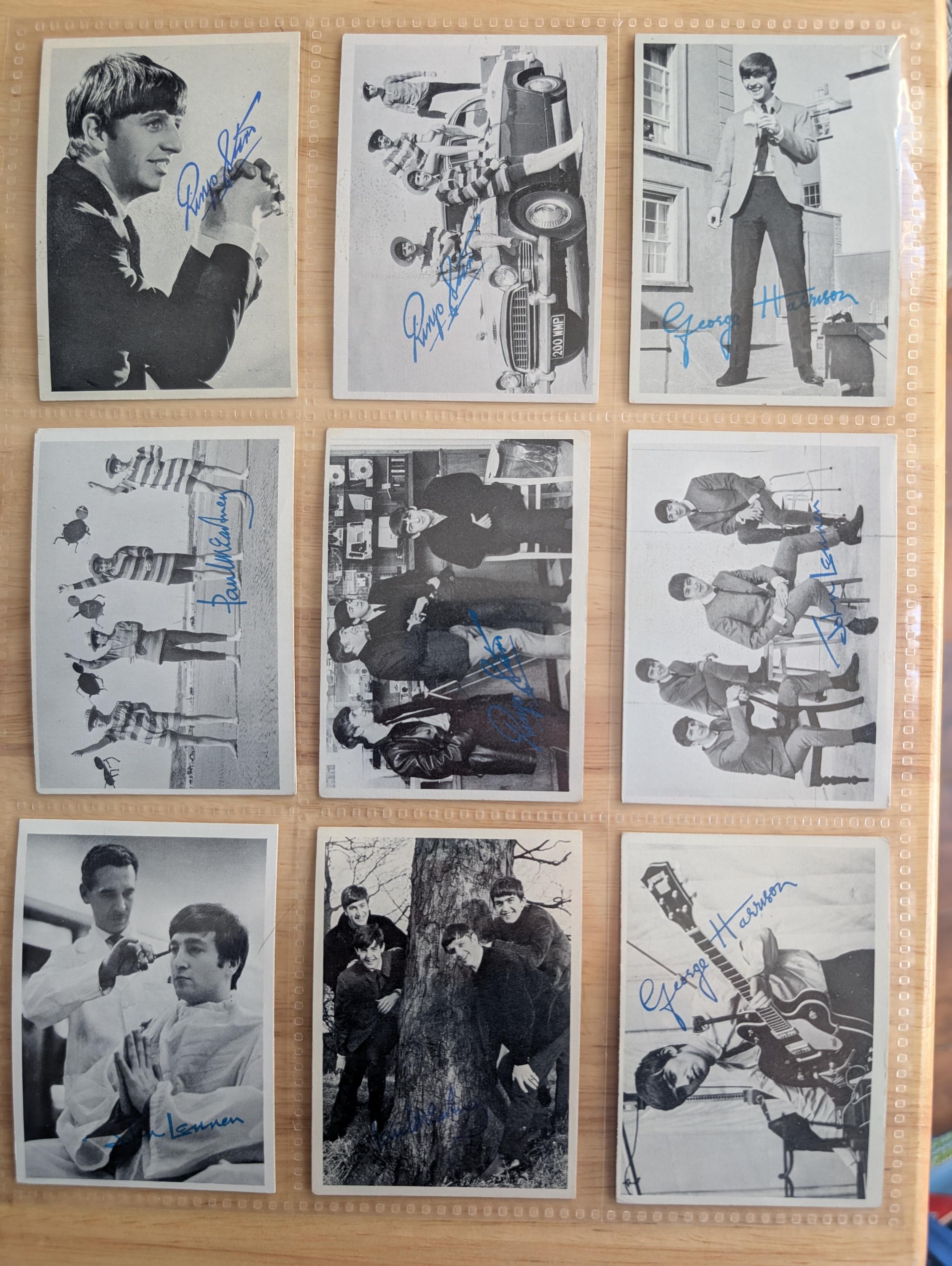 Vintage 1964 Topps the Beatles Photo Trading Cards Complete Set of