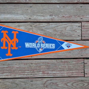 2015 NY Mets World Series Pennant Flag