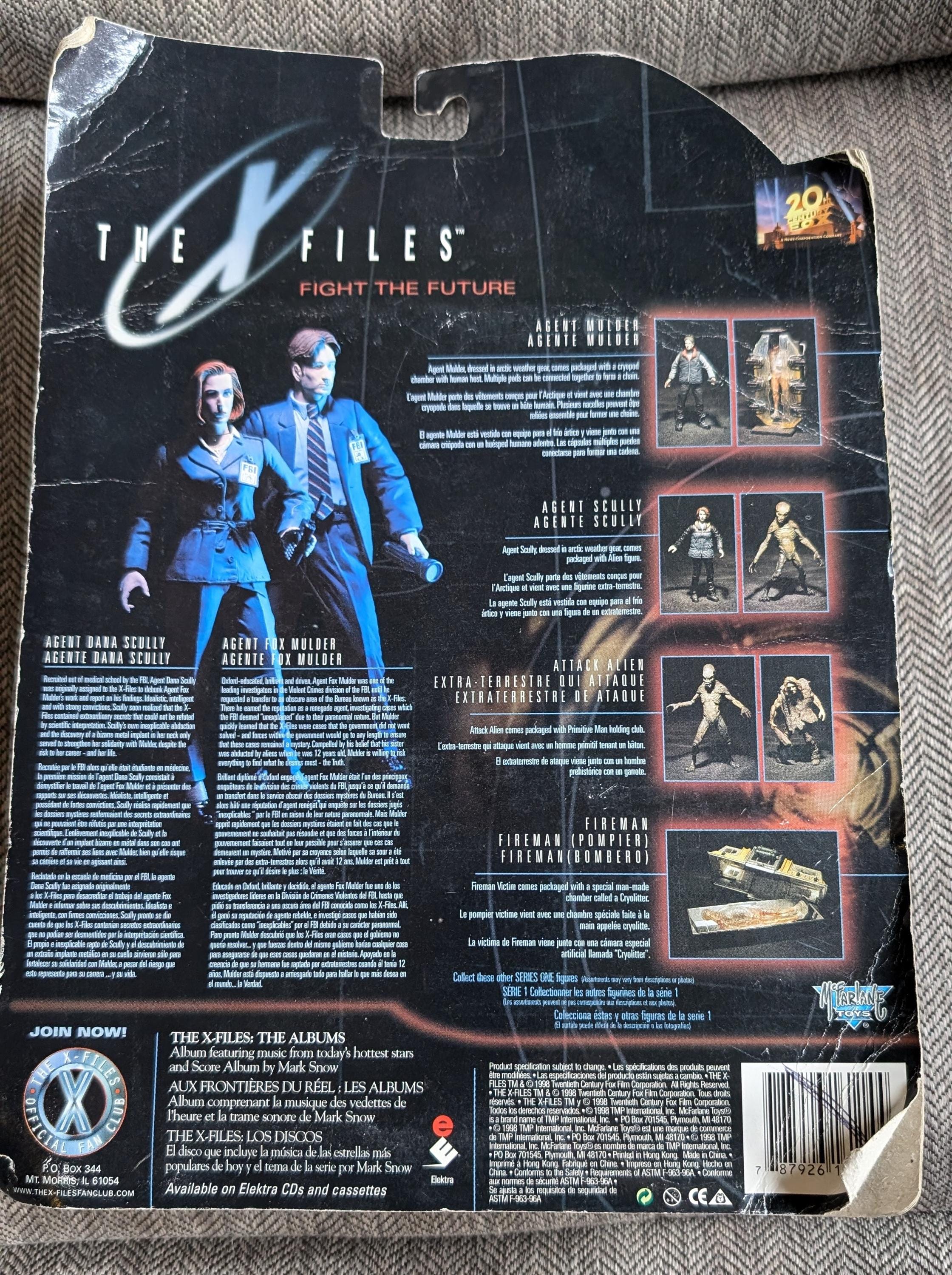 Vintage 1990s Mcfarlane Toys the X Files Series 1 Action Figure in ...