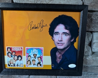 Foto enmarcada de 8 x 10 pulgadas autografiada por Richard Kline, Larry Dallas Threes company / The Love Boat con certificado de autenticidad de JSA.