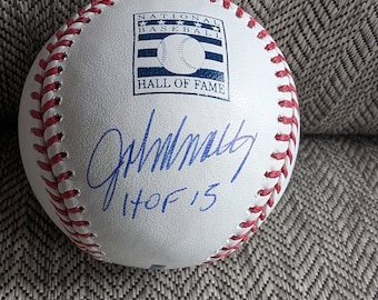 Autographed John Smoltz Atlanta Braves Hall of Fame Baseball With