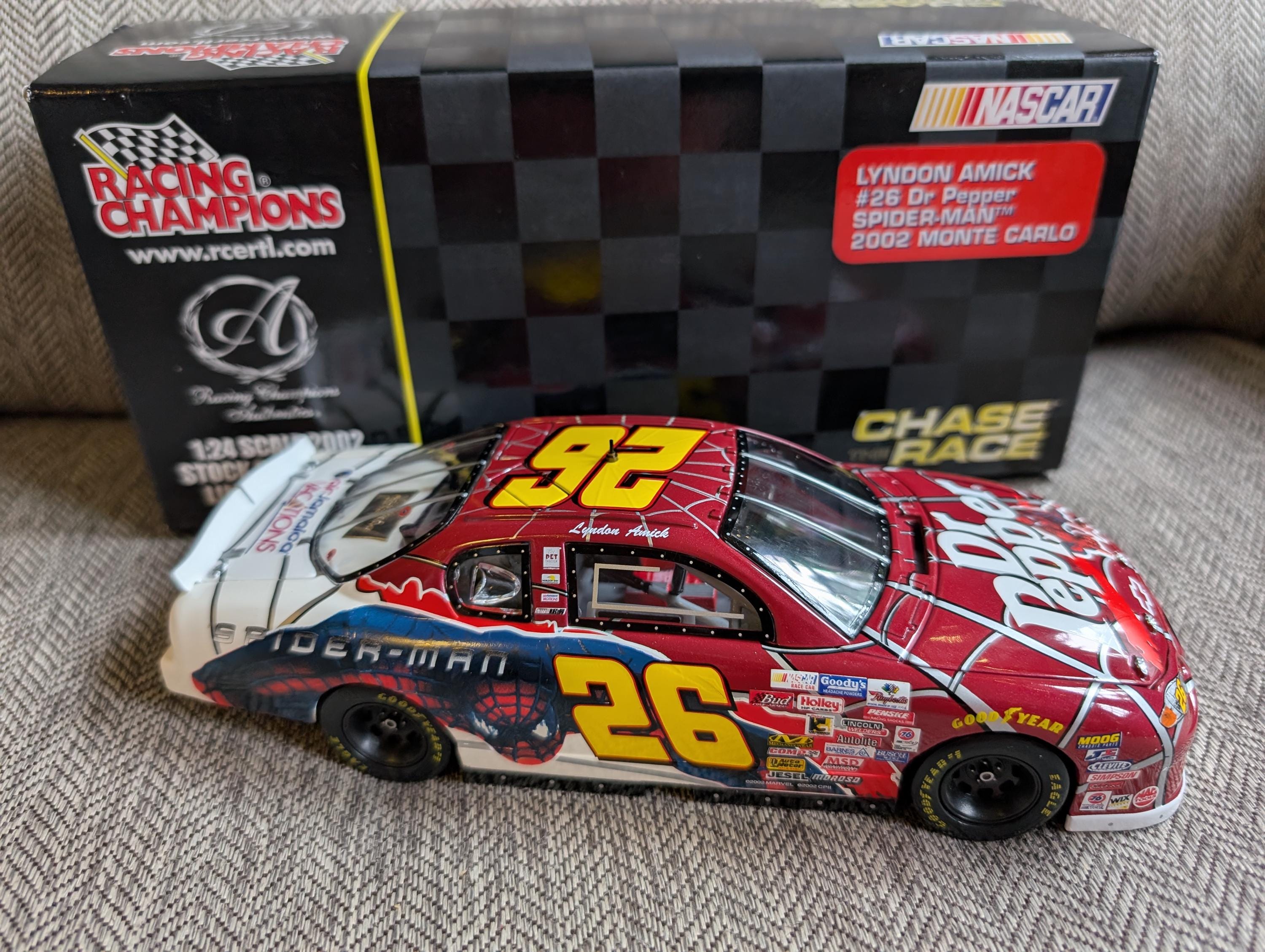 Action Collectibles 1:24 Scale Diecast Metal NASCAR Stock Car