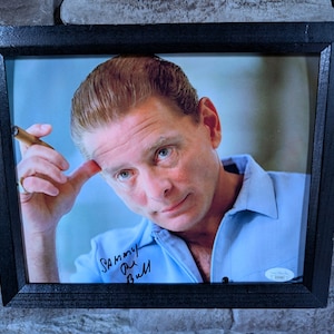 Autographed Sammy The Bull Gravano 8x10 inch framed photo with certificate of authenticity from JSA