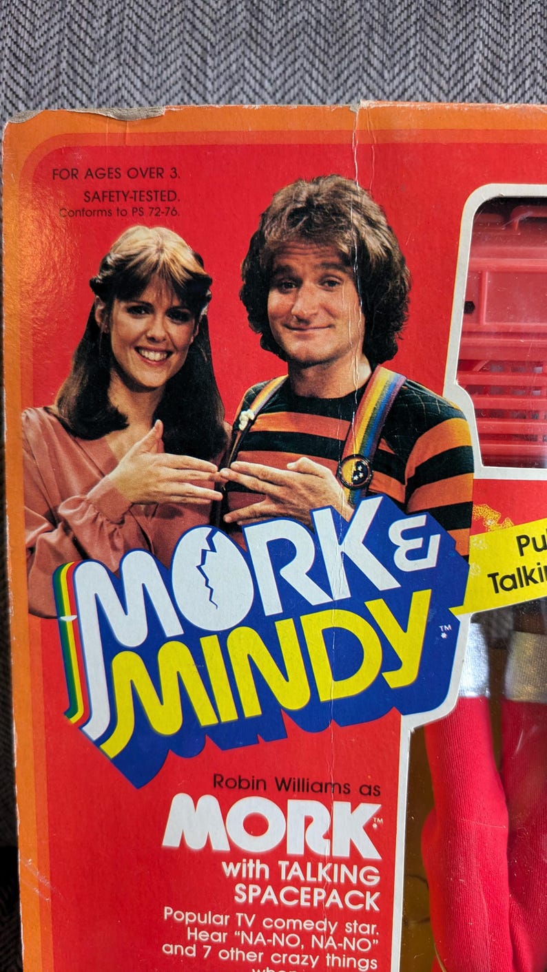 1979 Mattel Toys Mork Mindy Robin Williams Mork Doll In Original Box 1979-mattel-toys-mork-mindy-robin-williams-mork-doll-in-original-box