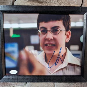 Autographed Christopher Mintz-Plasse  Fogel McLovin 8x10 inch framed photo with certificate of authenticity from JSA