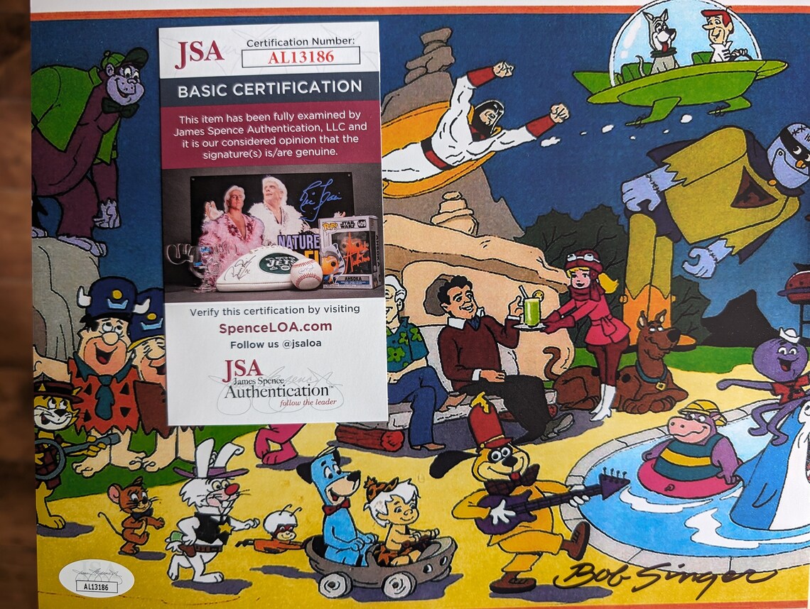 Autographed Bob Singer Hanna-barbera Animator 8x10 Inch Framed Photo ...