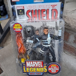 Marvel Legends Series V Nick Fury With Comic Book 6-calowe figurki akcji w oryginalnym pudełku. Zabawki Hasbro