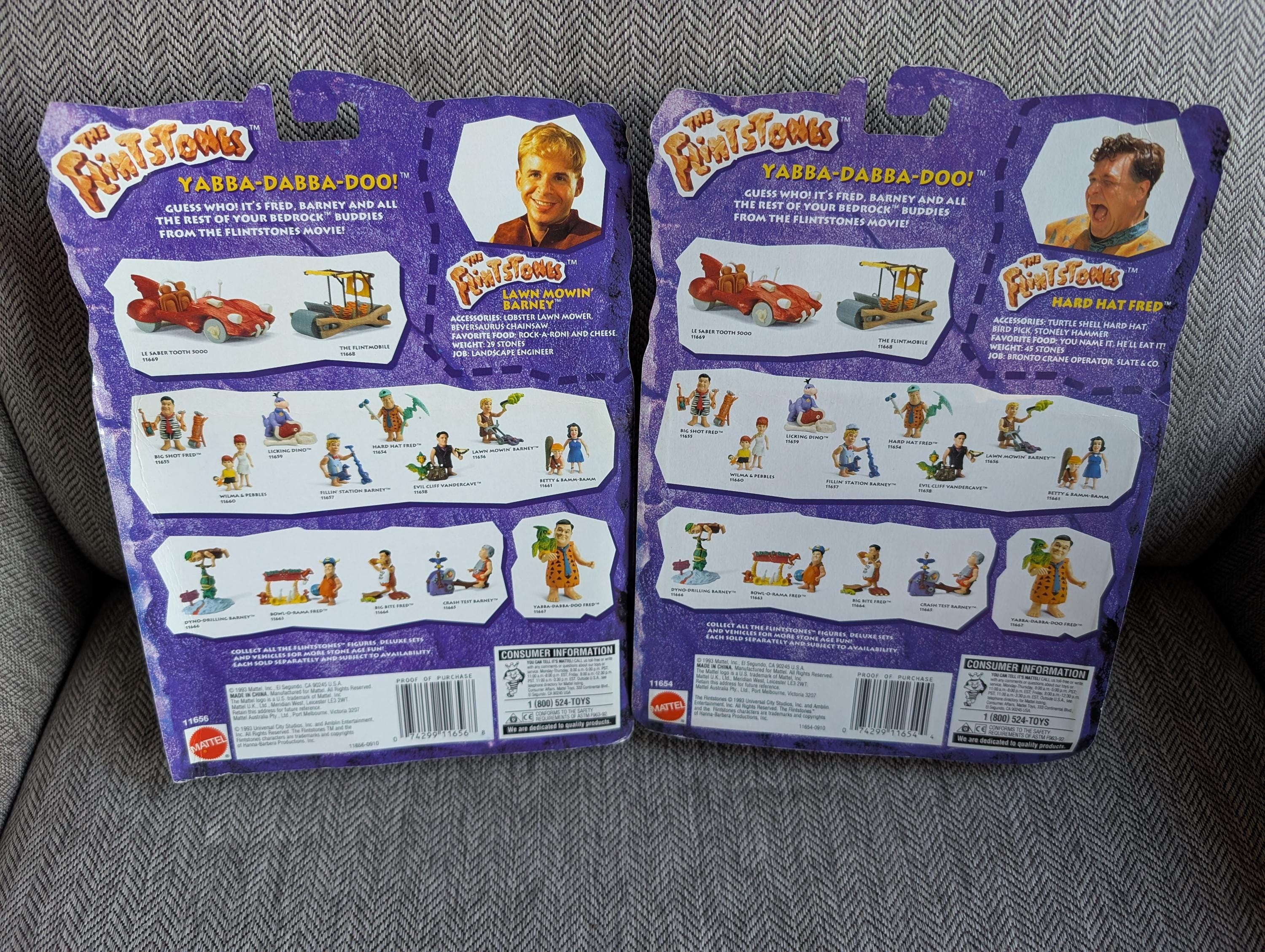 Vintage 1993 Mattel Toys the Flintstones Movie Action Figure