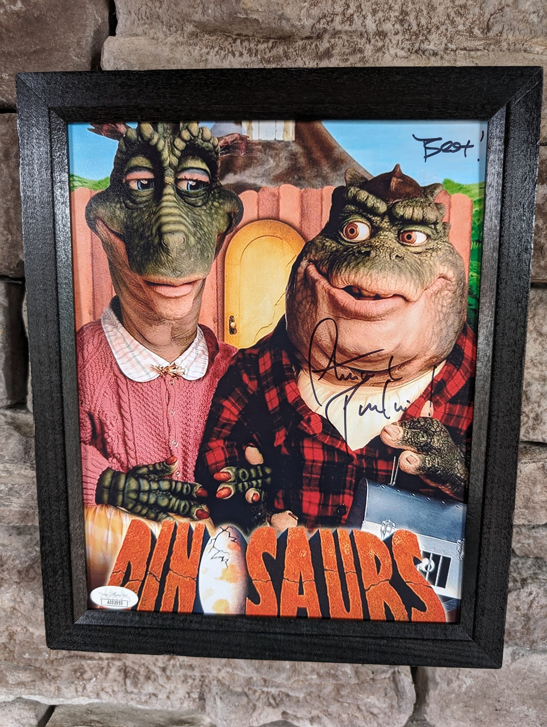 Autographed Stuart Pankin Voice of Earl Sinclair on Dinosaurs