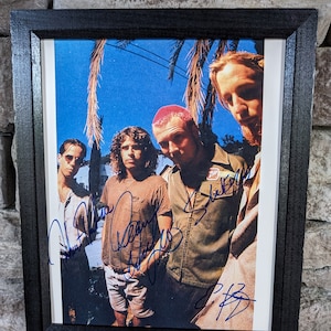 Autographed Stone Temple Pilots Full original lineup Scott Wieland , Dean DeLeo, Robert DeLeo and Eric Kretz 8x10 inch framed photo COA
