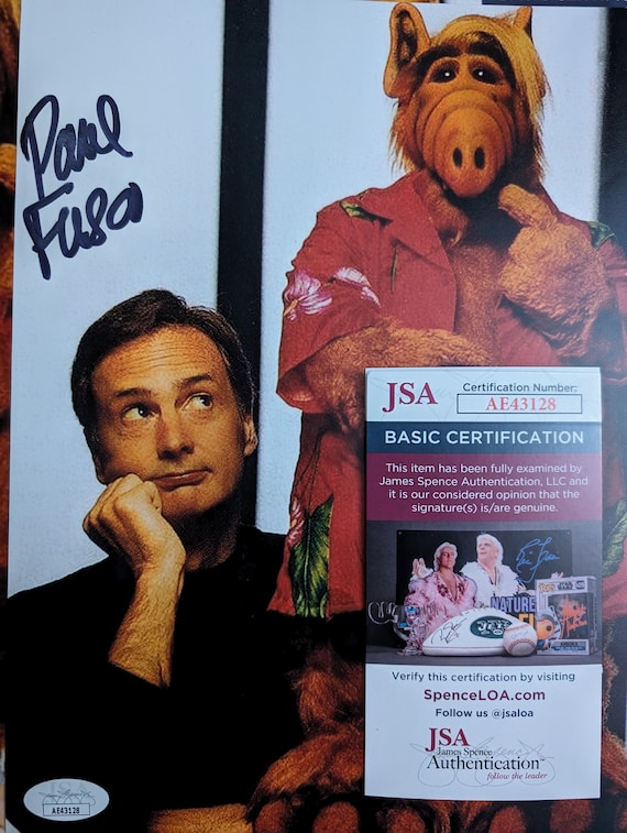 Autographed Paul Fusco Puppeteer and Voice of ALF, 8x10 Inch