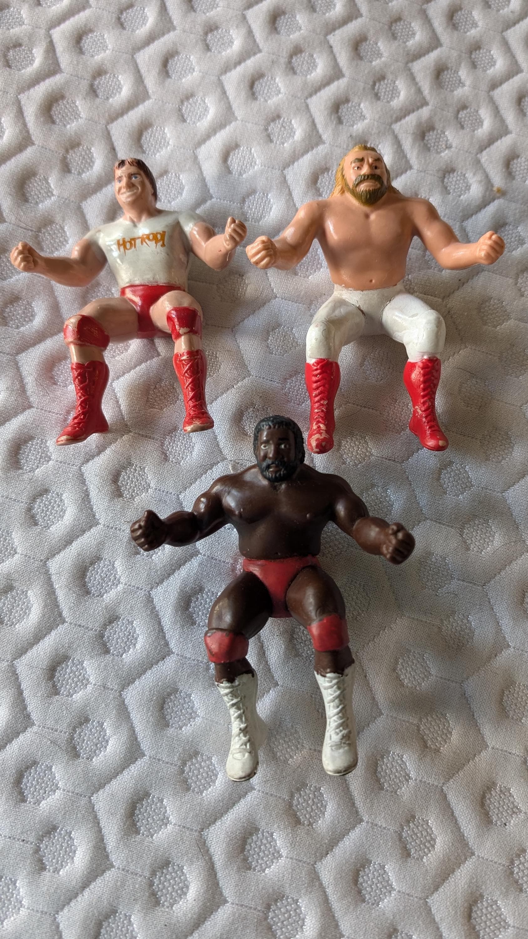 old wwf rubber wrestlers