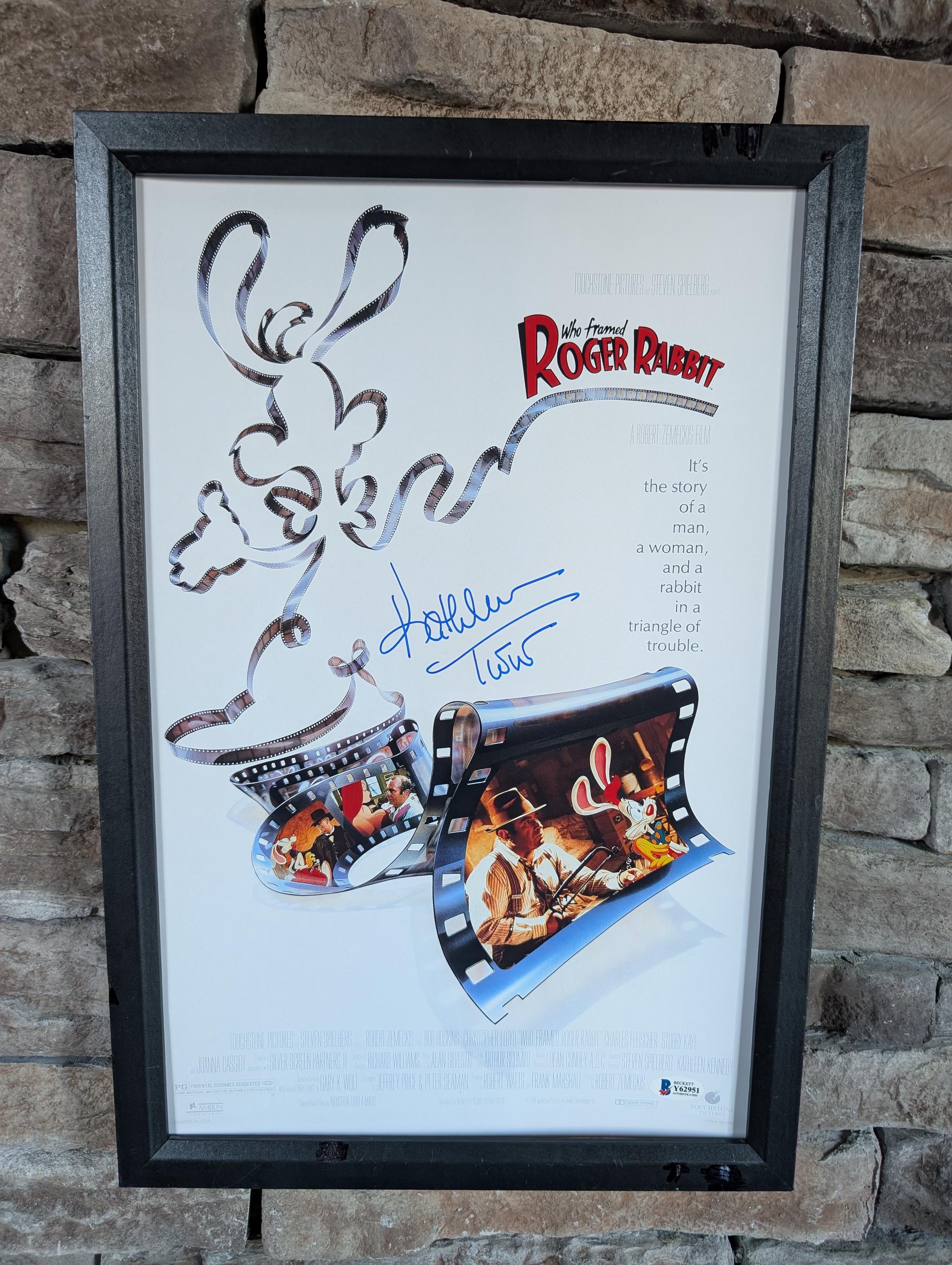 Autographed Kathleen Turner Voice of Jessica Rabbit Who Framed