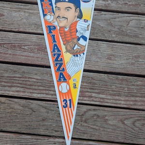 1999 NY Mets Mike Piazza  pennant Flag