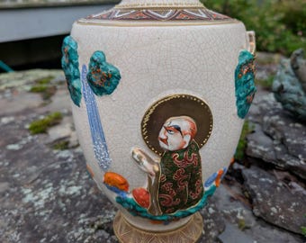 Antike 1930er Jahre japanische Satsuma Vase