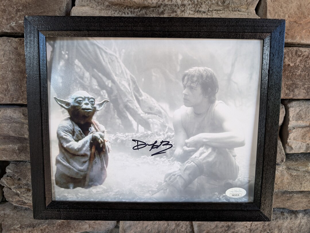 スターウォーズ　ヨーダ　サイン入り ディープ・ロイ・ヨーダのサイン入りスター・ウォーズ 帝国の逆襲 8 x