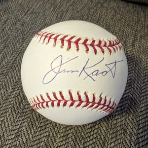 Autographed Jim Kaat N.Y. Yankees Official Major League Baseball with certificate of authenticity from JSA