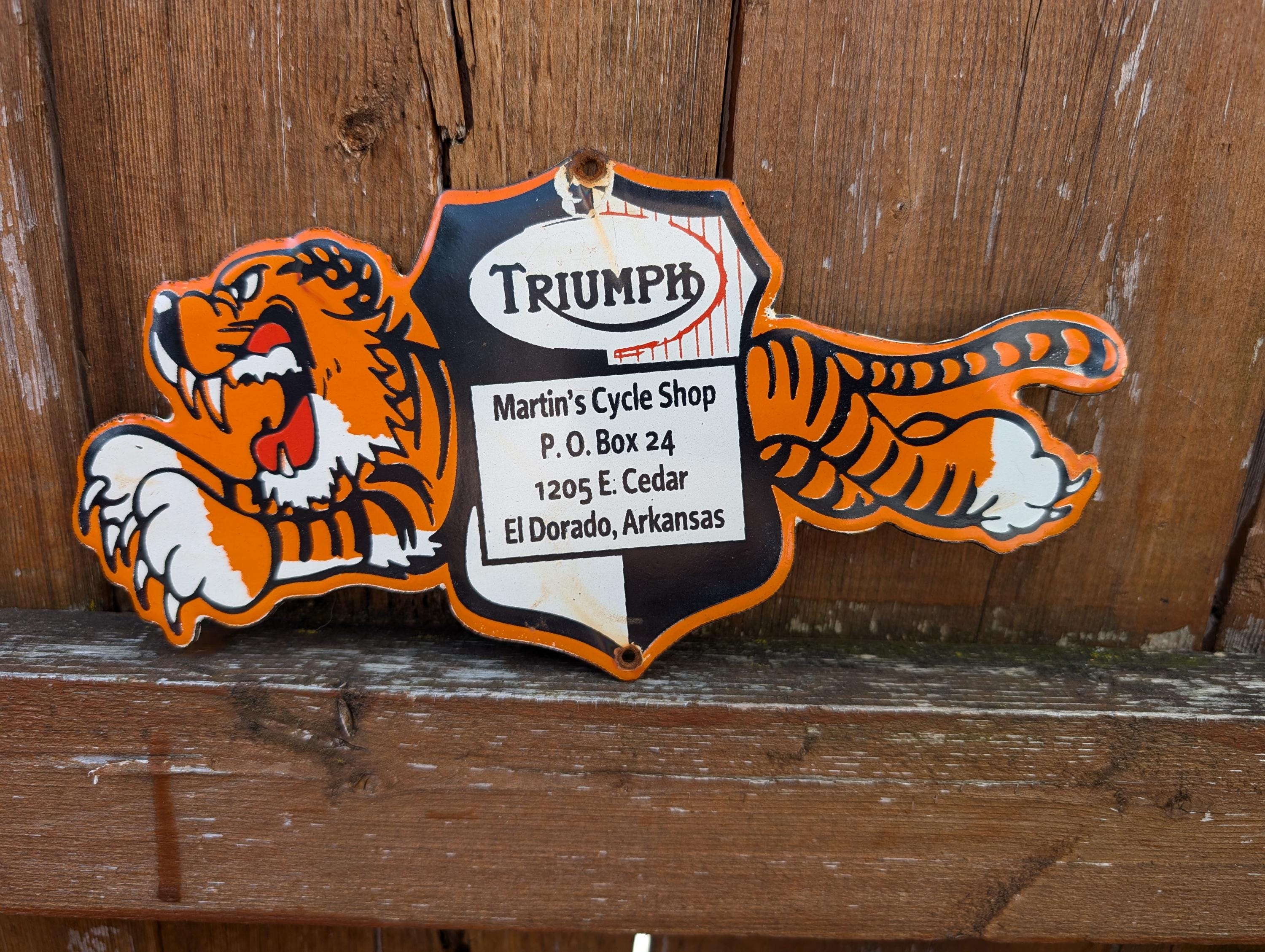 Vintage 1950s Triumph Motorcycles El Dorado Arkansas Dealer Sales