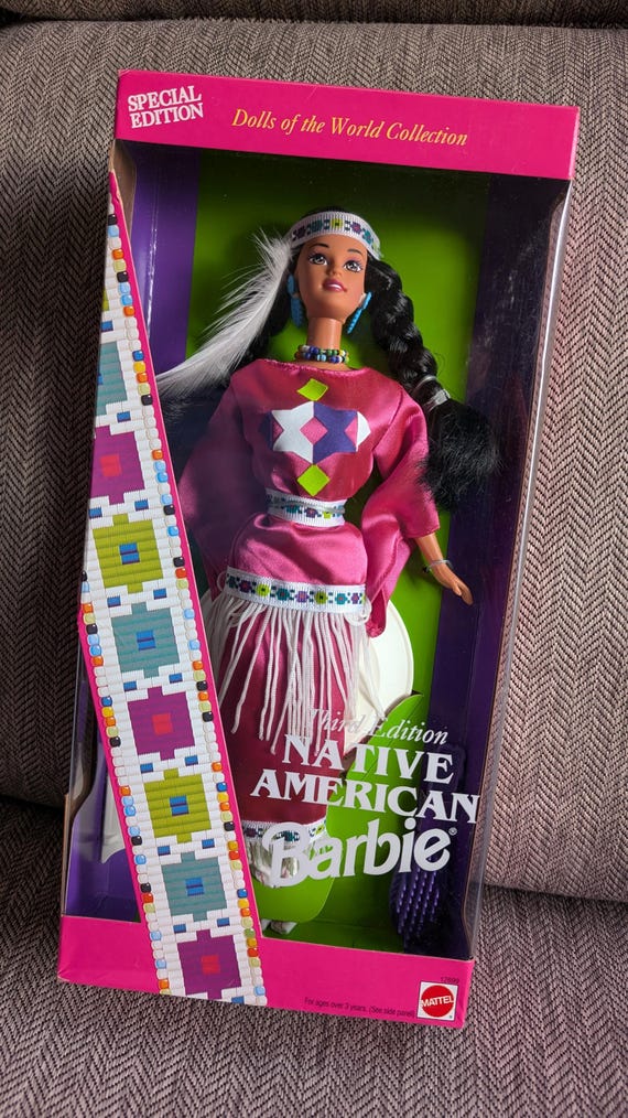 1993 Barbie - NATIVE AMERICAN - Seconde édition - Poupée du Monde