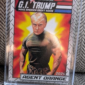 Donald Trump GI Trump Geheimagent Orange Sammelkarte.