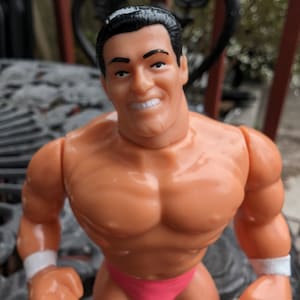 Vintage 1990s WWF WWE Hasbro Rick Martel wrestling figure