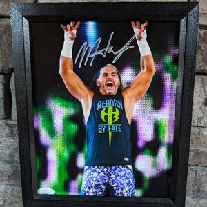 Autographed WWF WWE The Hardy Boyz Matt Hardy 8x10 inch framed photo with Certificate of authenticity from JSA