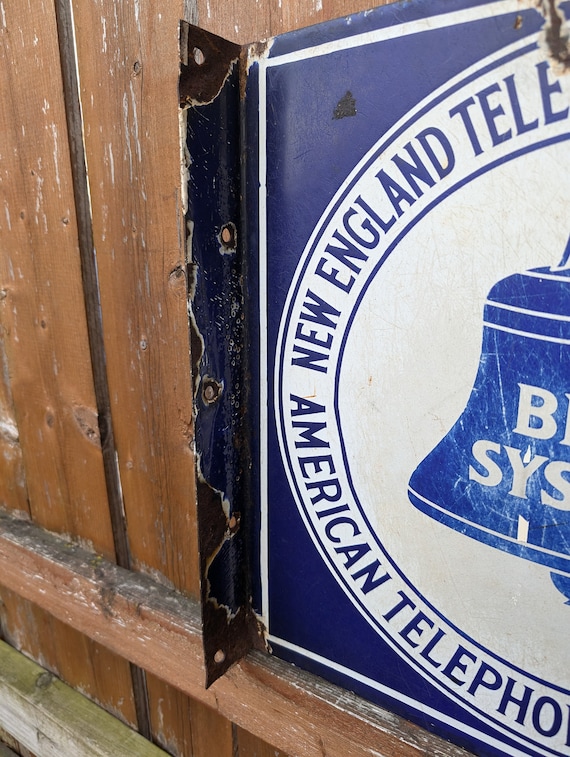 Antique Early 1900s Double Sided New England Telephone and Antique Early 1900s Double Sided New England Telephone and