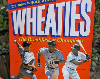 Vintage 1998 World Series Champs NY Yankees Wrainies Müsli Box Full Box nie geöffnet.