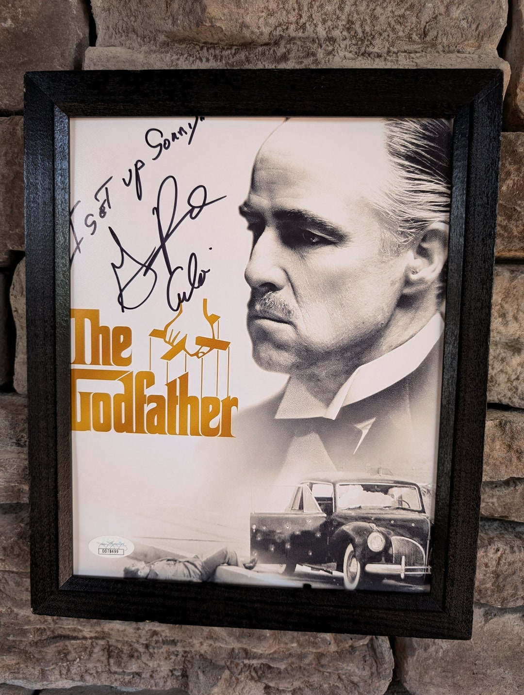 Autographed Gianni Russo Carlo Rizzi The Godfather 8x10 Inch Framed autographed-gianni-russo-carlo-rizzi-the-godfather-8x10-inch-framed