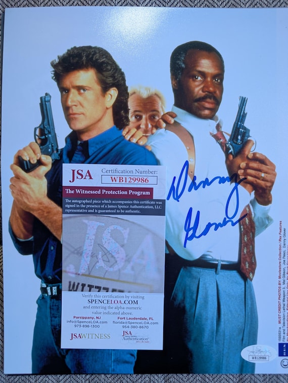 ダニー・グローバーのサイン入りリーサル・ウェポン 8 x 10 インチ額 