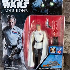 Vintage Star Wars Rogue One Director Orson Krennic action figure In original box. Hasbro Toys Disney