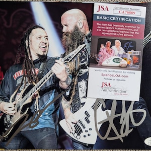 Autographed Zoltan Bathory & Chris Kael Five Finger Death Punch 8x10 Inch Framed Photo With Certificate of authenticity from JSA
