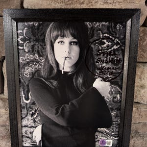 Autographed Grace Slick Jefferson Airplane Lead Singer 8x10 inch framed photo with certificate of authenticity from Beckett
