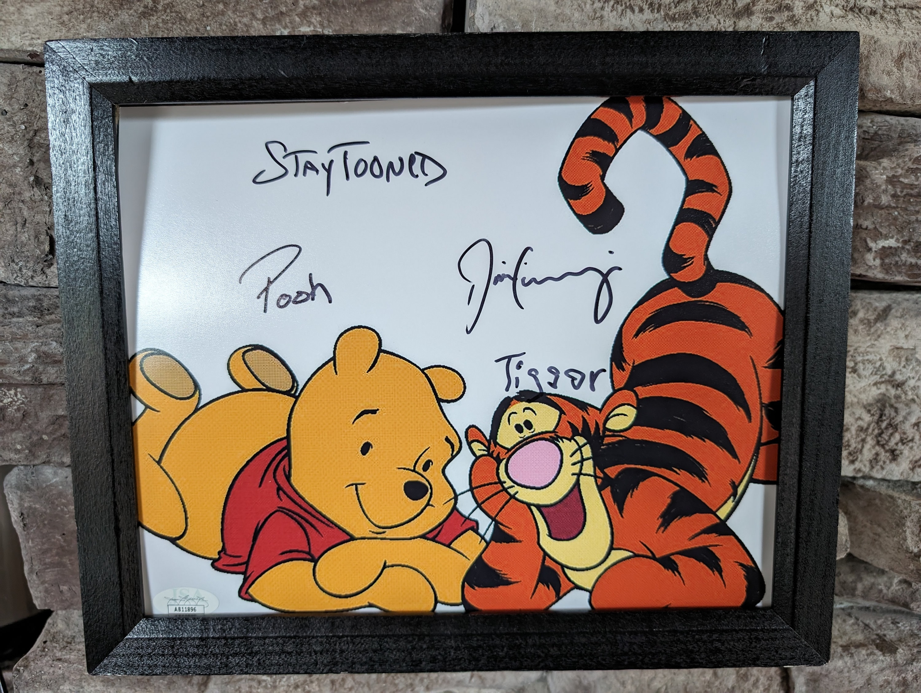 Autographed Jim Cummings Voice of Winnie the Pooh and Tigger Devil