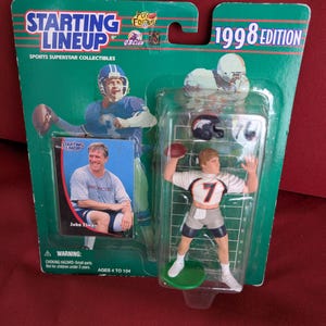 Vintage 1998 Starting Lineup John Elway Denver Broncos figure in original box.