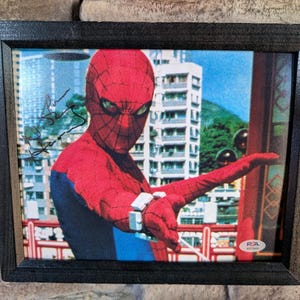 Autographed Nicholas Hammond The Amazing Spiderman TV Show 8x10 inch framed photo with certificate of authenticity from PSA