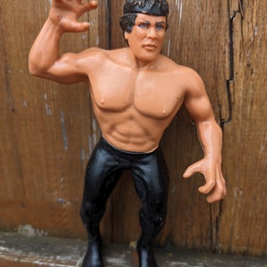 Vintage 1980s WWF WWE LJN Titan Sports Ricky The Dragon Steamboat wrestling figure