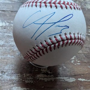 Autographed Francisco Alvarez Catcher N.Y. Mets Official Major League Baseball with certificate of authenticity from PSA