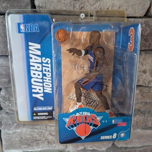 Autographed Stephon Marbury NY Knicks McFarlane Toys Sports Collection NBA Basketball With Certificate Of Authenticity From JSA