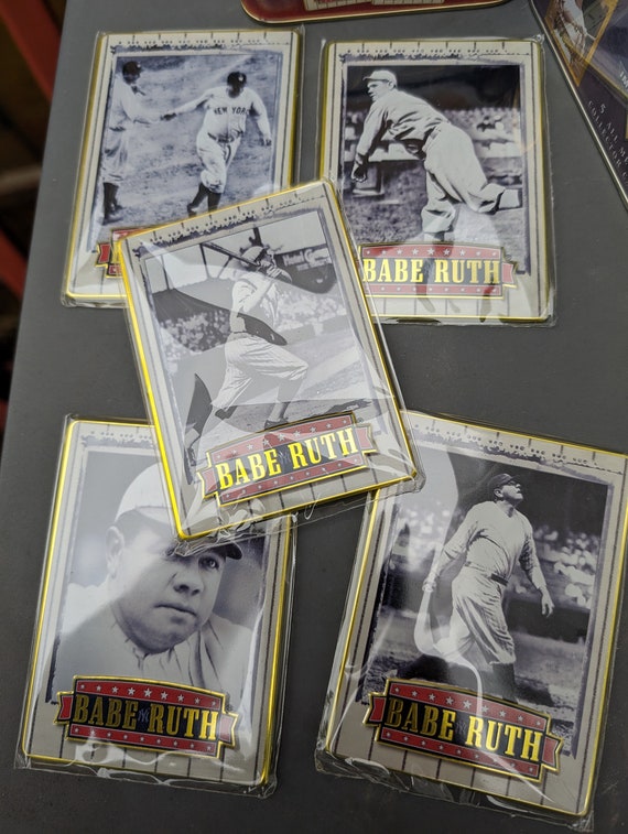 Vintage 1990s Metallic Impressions Babe Ruth 5 Metal