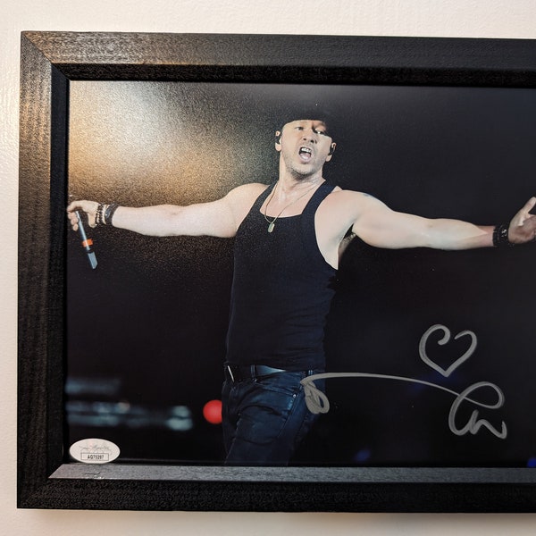 Autographed Donnie Wahlberg New Kids On The Block 8x10 inch framed photo with certificate of authenticity from JSA