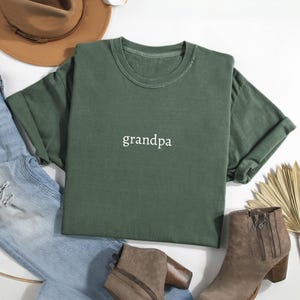 Comfort Colors Grandpa Shirt, Best Grandpa Shirt, Cool Grandpas Club Shirt, Father&#39;s Day Shirt, Gramps Shirt, Gift from Grandkids