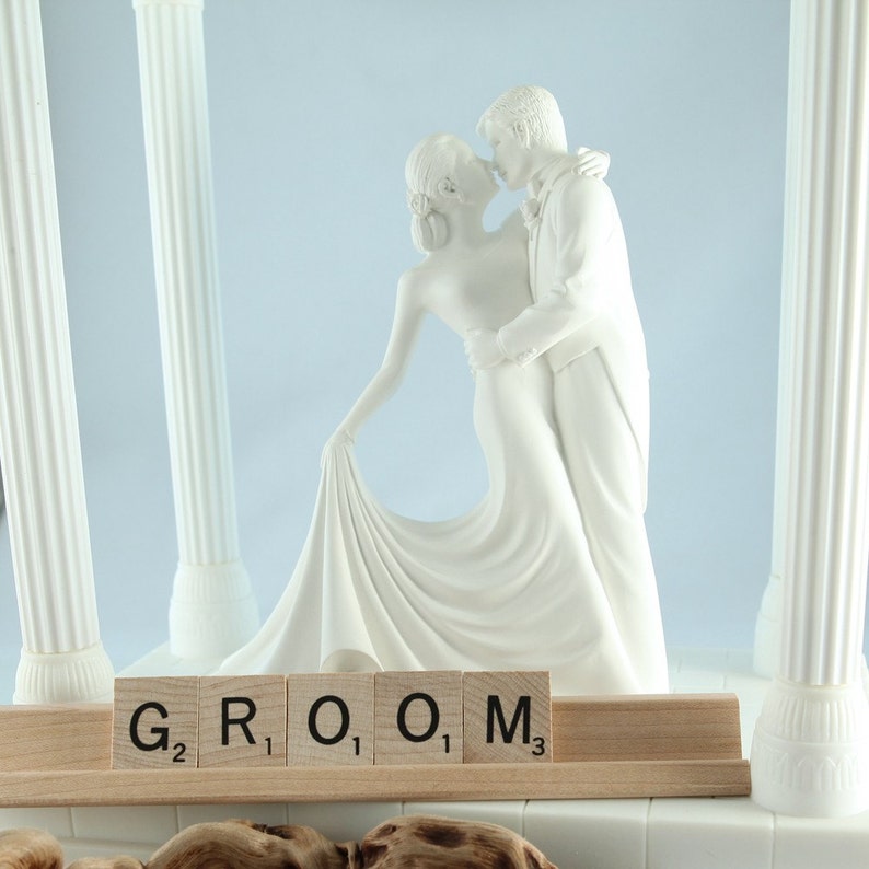 GROOM Scrabble Letters Sign RECYCLED image 1