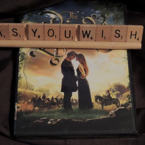 AS YOU WISH scrabble letters sign Recycled image 1