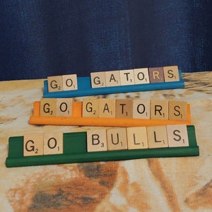 Florida Gators Scrabble Letter Sign USF Bulls image 3